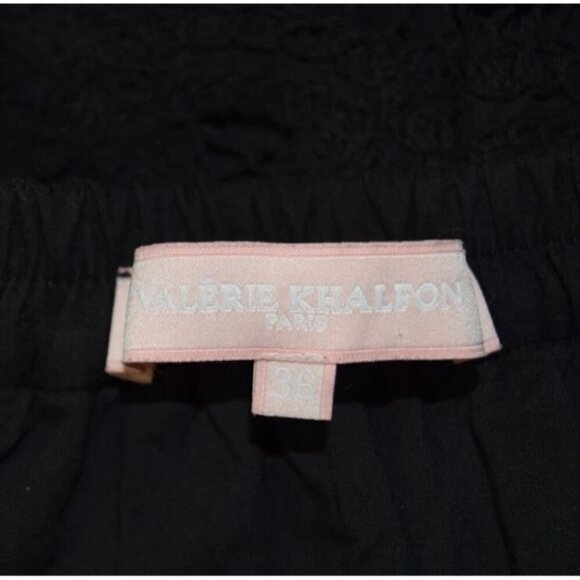 VALERIE KHALFON PARIS SHANGRI CROCHET BLACK SHORTS - Picture 6 of 8